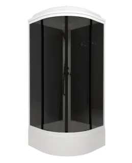 Душевая кабина Triton Грэй Щ0000067303 90x90 см профиль чёрный стекло тонированное